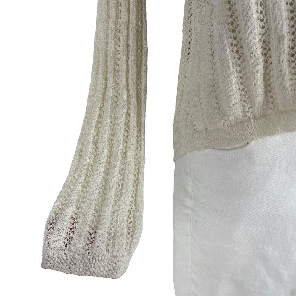 ALC Miguel Back Lace Up Pullover Sweater Cream Beige Size XS - Picture 8 of 11